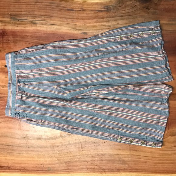 Madewell Huston Pants K9966 Wide Crop linen F3-5 - Picture 6 of 10